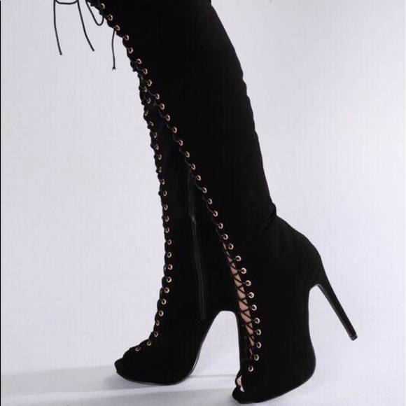 Fashion Nova Shoes - Black boots!