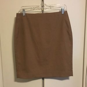 Camel colored pencil skirt. Banana republic