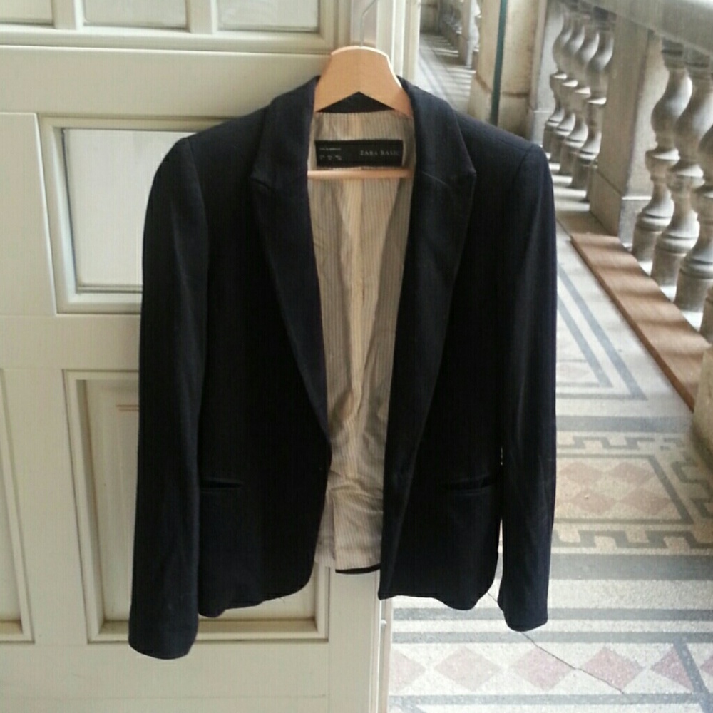 ZARA jersey blazer