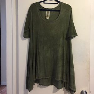 Green melrose swing tee