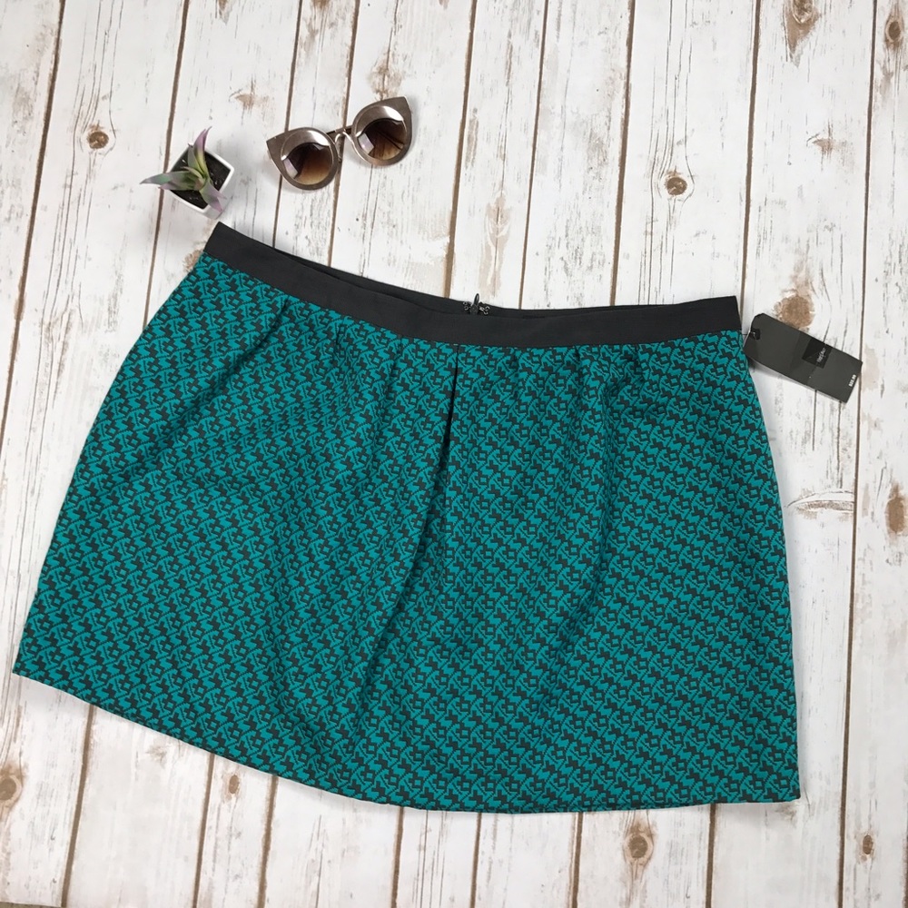 NWT Mossimo Plus Size Teal Gray Mini Skirt, XXL