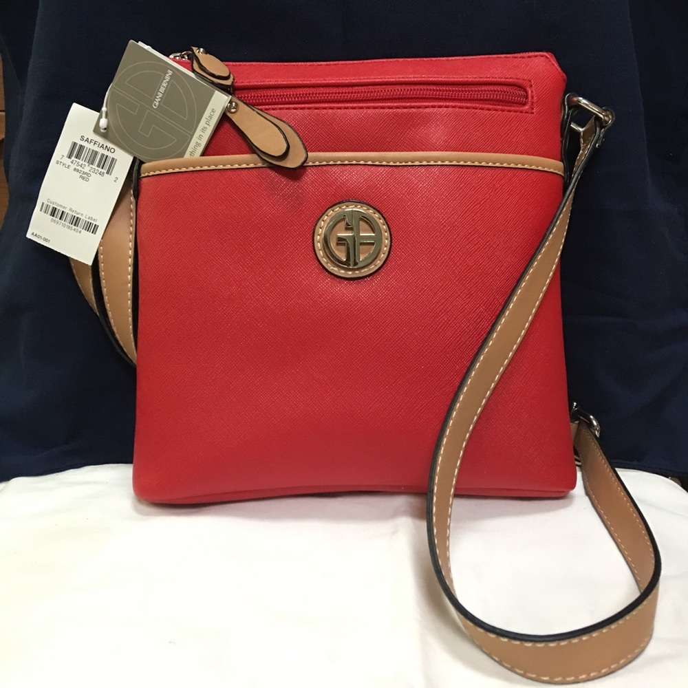 NWT Giani Bernini Saffiano cross-body purse