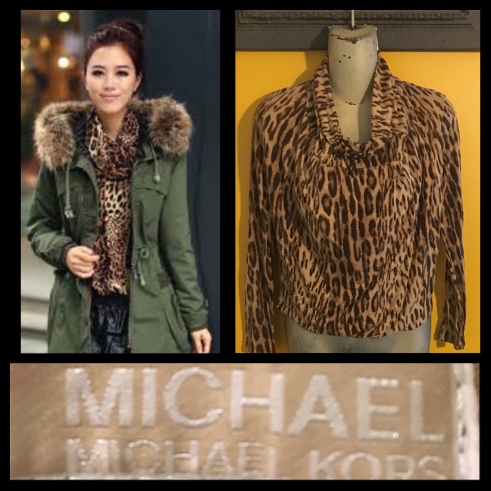 Michael Kors Leopard print longsleeve