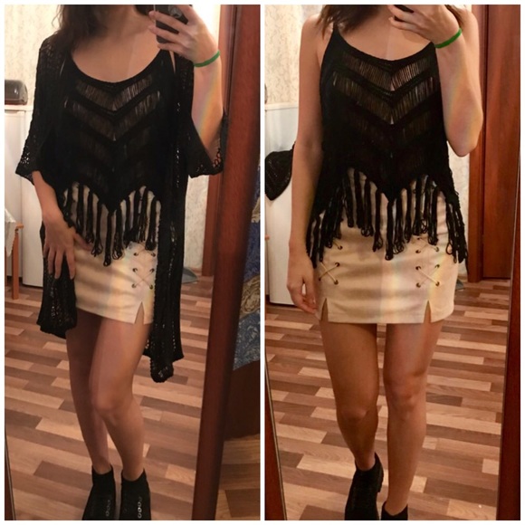 Crotchet Summer Sexy Fringe Tassel Sexy Crop Tank - Picture 4 of 8