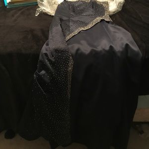 Navy blue prom dress