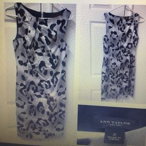 Ann Taylor animal print dress