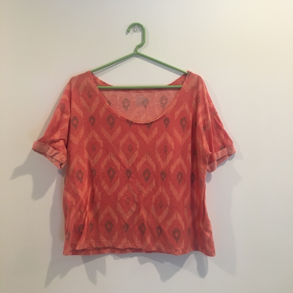 PacSun tribal pattern crop top