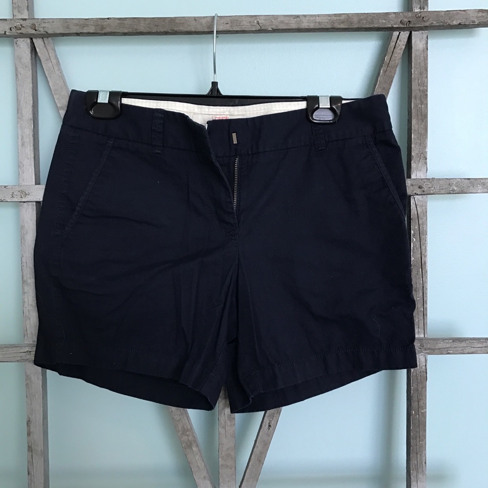 J. Crew Navy Chino Shorts Size 4