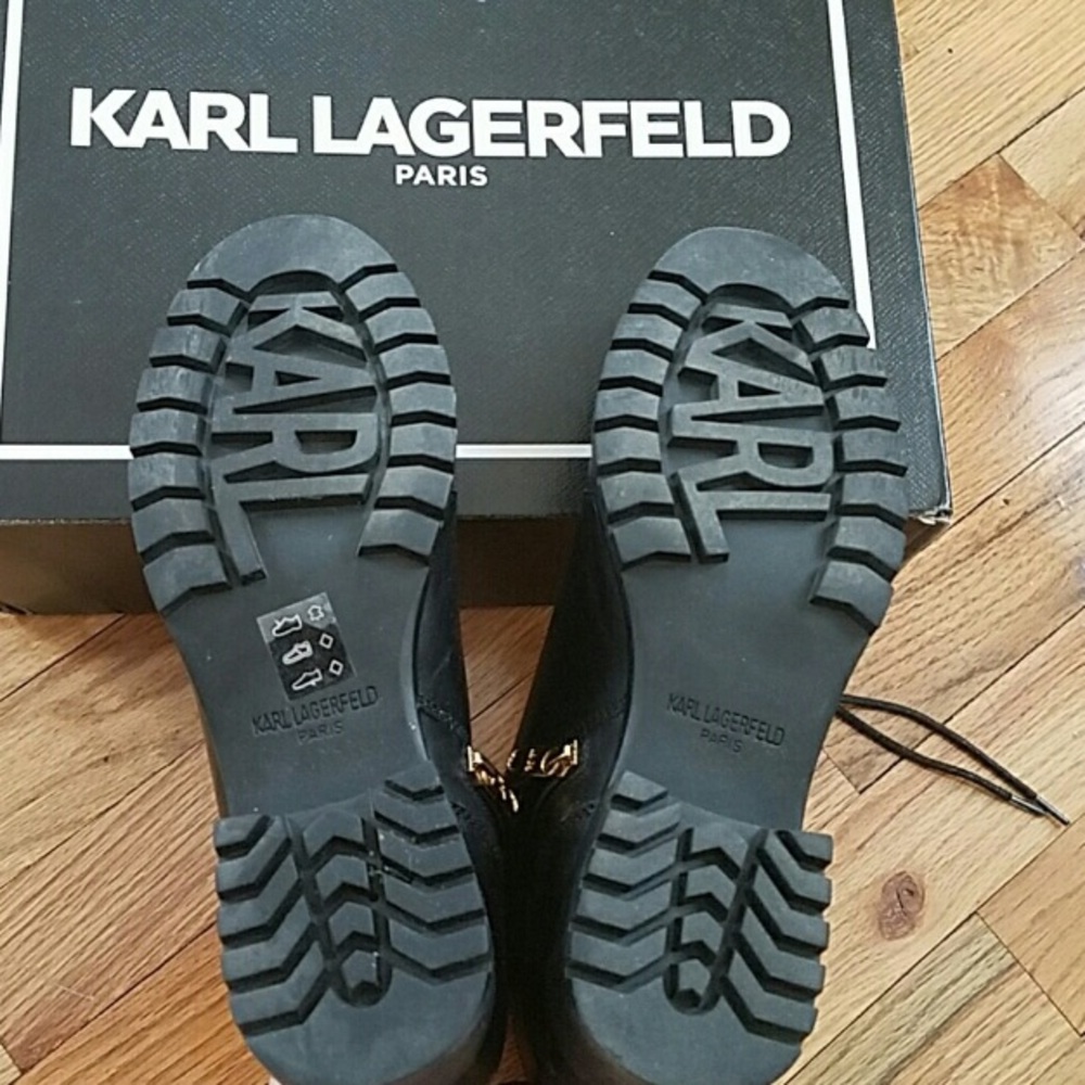 Karl Lagerfeld Chain Link Boots