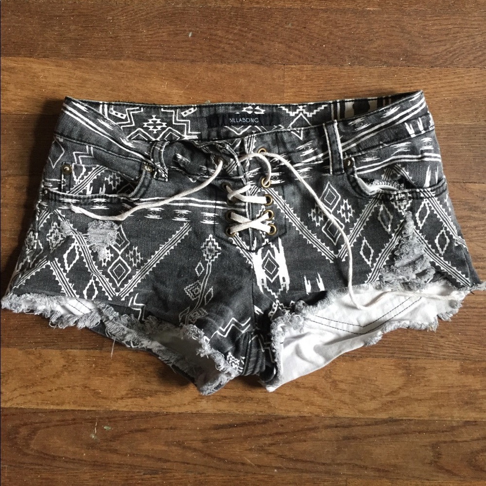 Billabong low rise denim shorts