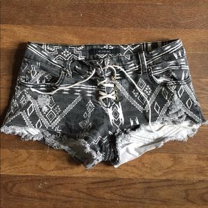 Billabong low rise denim shorts