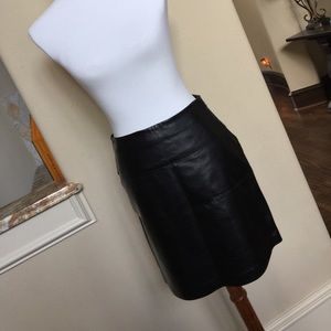 CACHE Leather mini skirt