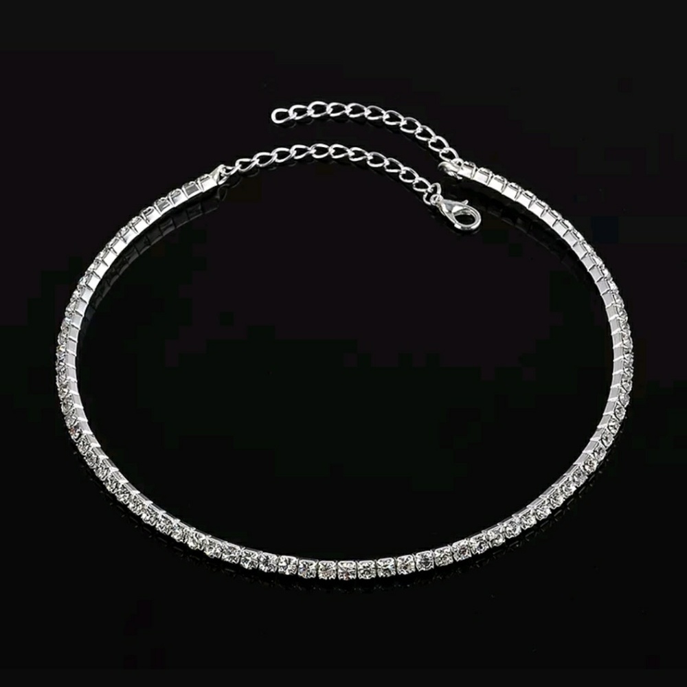 5☆ Rated! Crystal Rhinestone Choker ☆ Rave time! - Picture 2 of 6