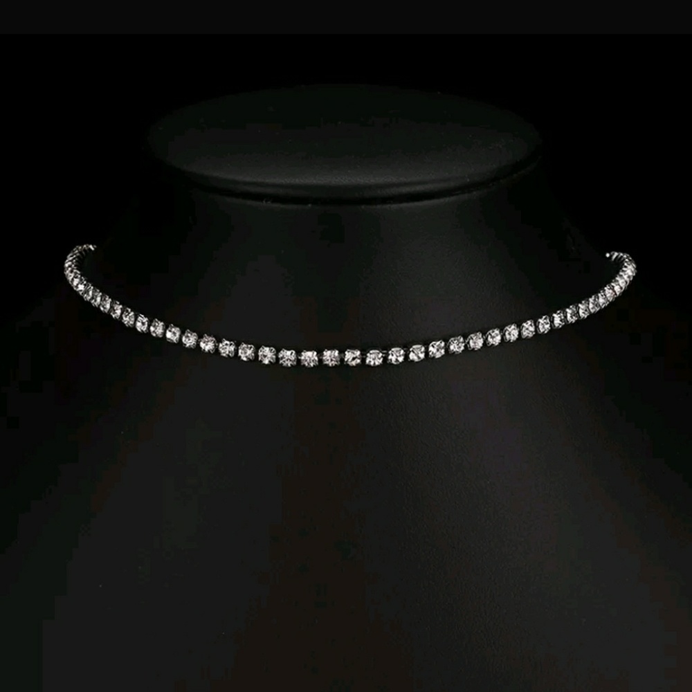 5☆ Rated! Crystal Rhinestone Choker ☆ Rave time! - Picture 6 of 6