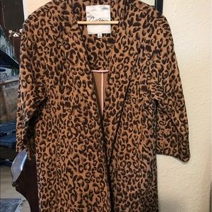 CAbi Leopard Estate Jacket size Medium