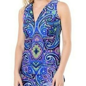 Jude Connally paisley cobalt Ali top