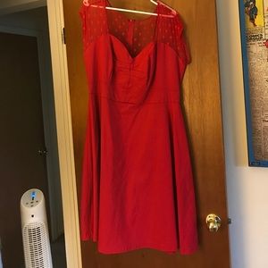 Red Torrid Swing Dress