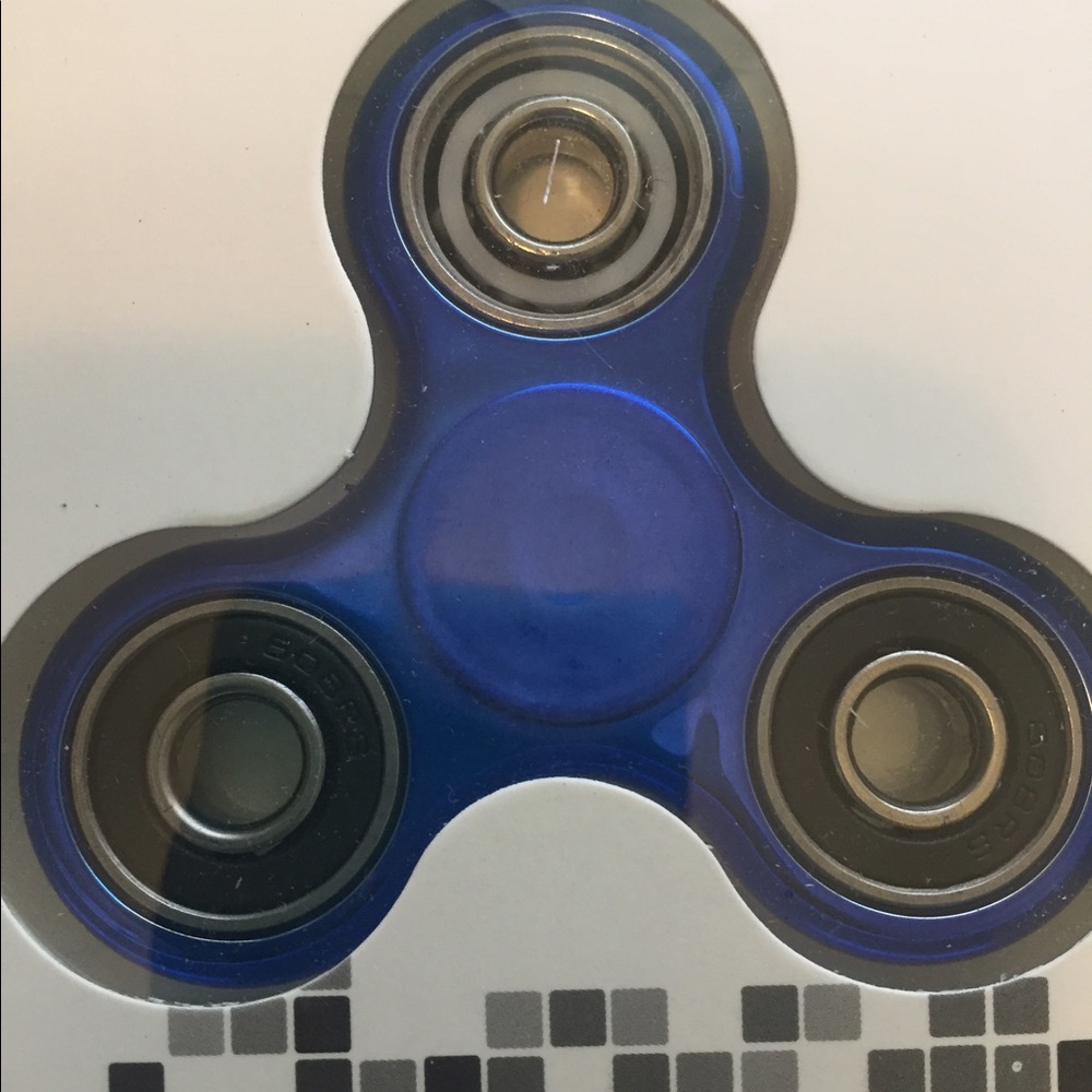 Blue Chrome Fidget Spinner
