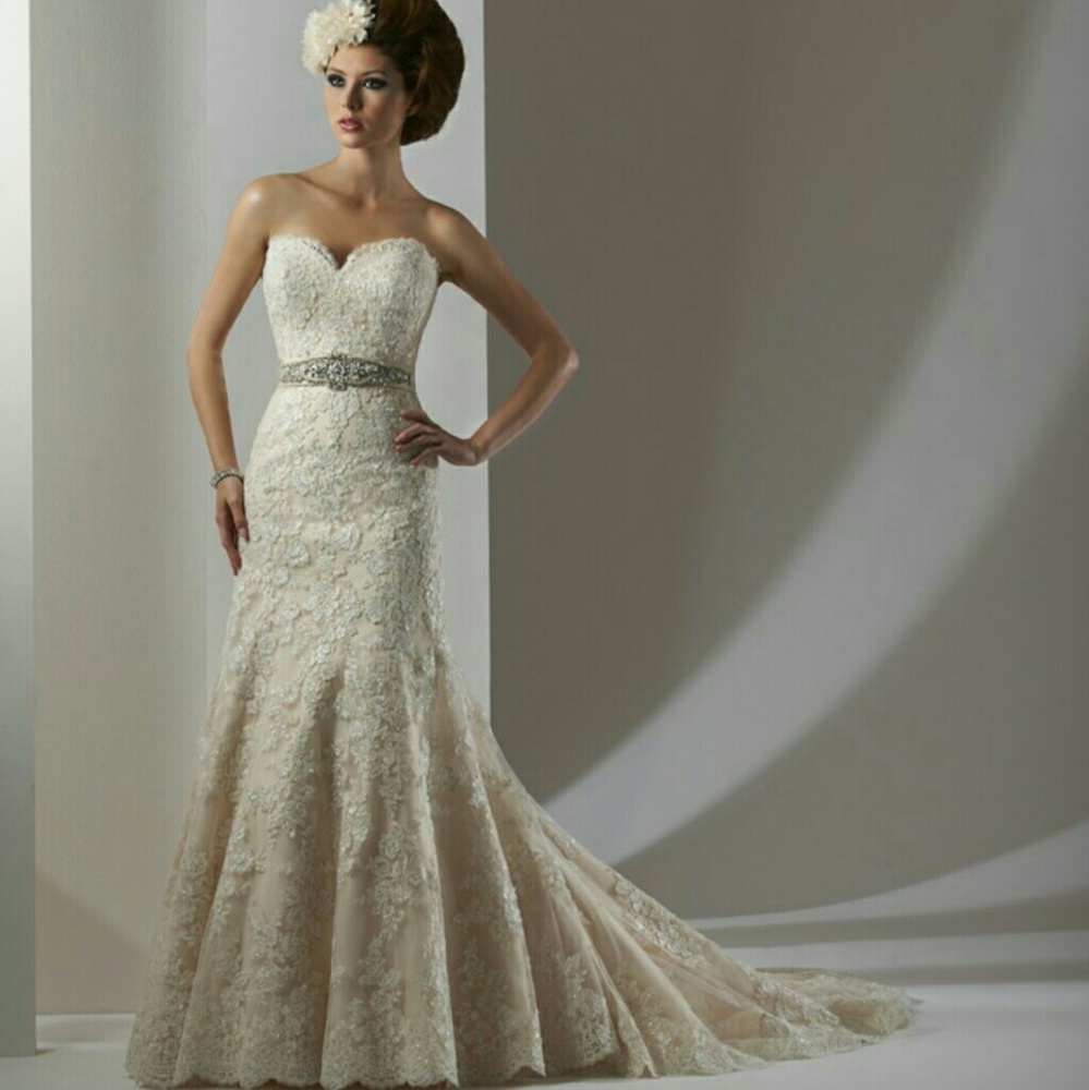 Never worn Wedding dress. From Bonnie style 8302.