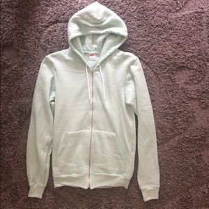 American Apparel mens Unisex Flex Fleece Zip Hoodie -DEEP PINK-XS-2PK F497