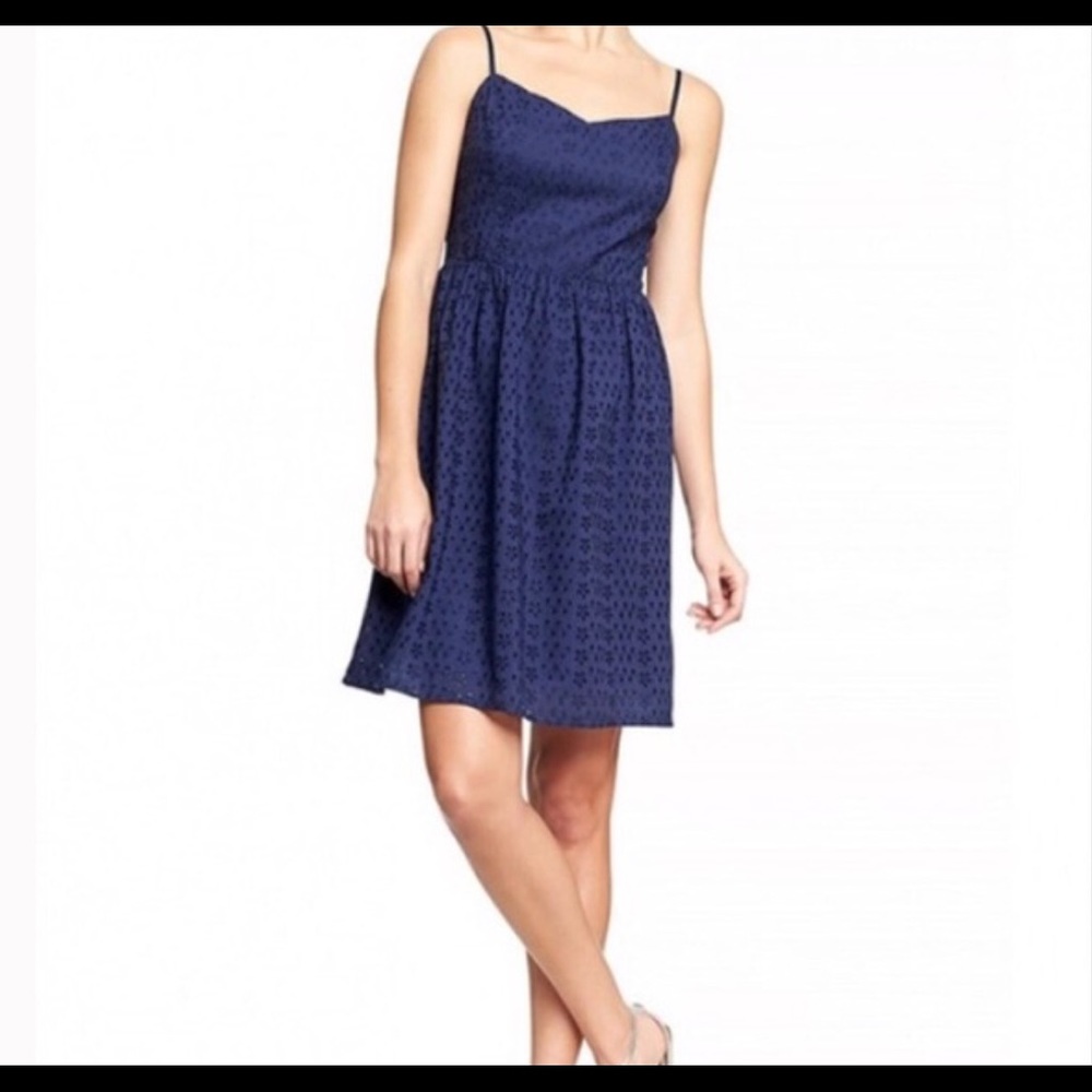 NWT Gap Navy blue fit & flare summer dress