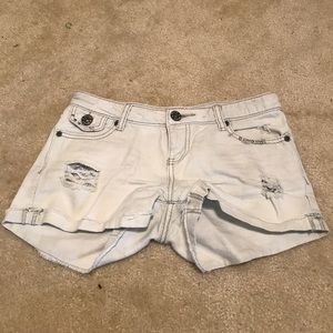 Denim shorts