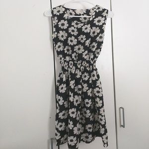 Liva Girl black and white floral print dress
