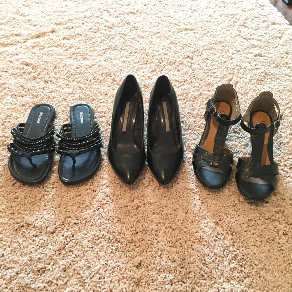 Used and new shoes