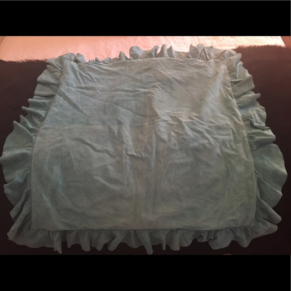 Suede Ralph Lauren pillow