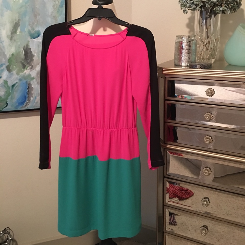 BCBG colorblock dress!  Perfect for summer.