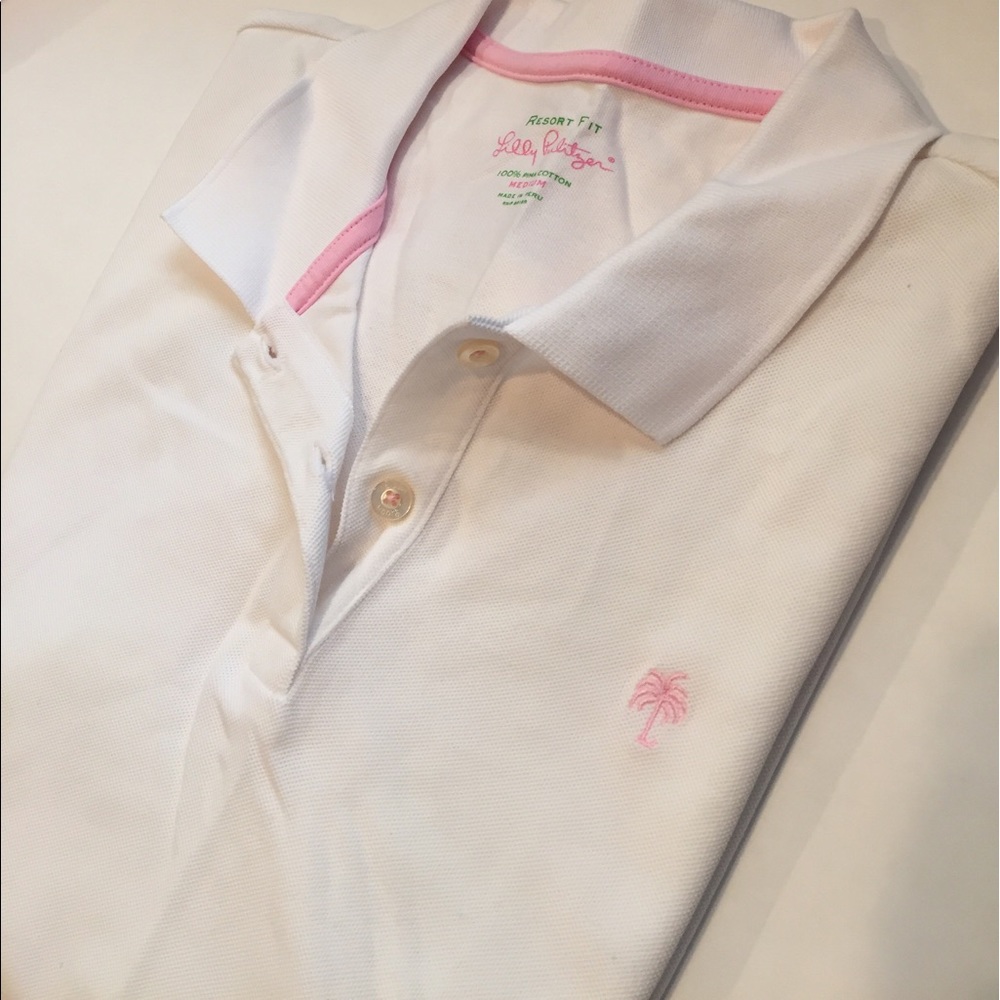 White 🌴Lilly Pulitzer Polo