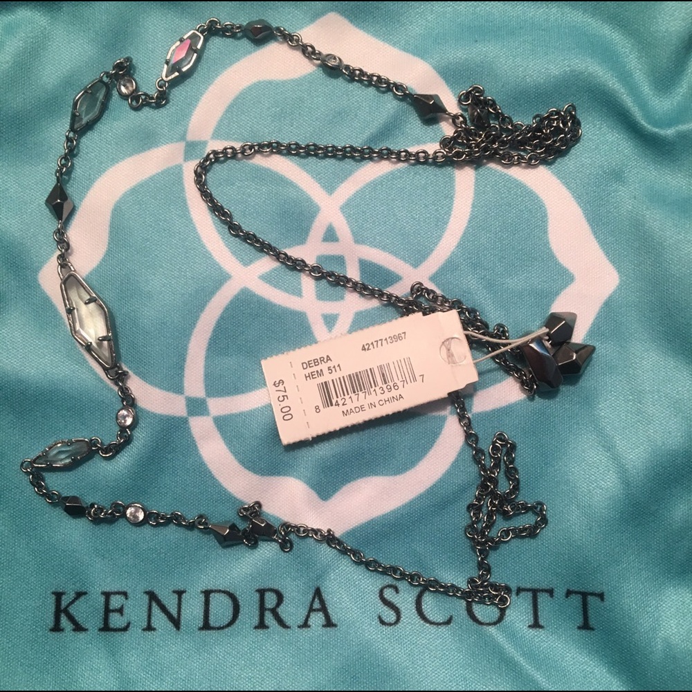 Kendra Scott Debra Adjustable Choker Hematite