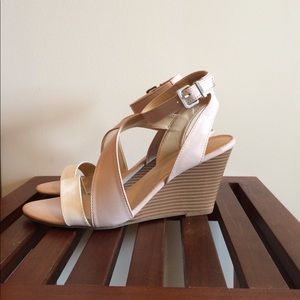 Express brand strappy wedge sandal