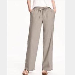 Old Navy Wide Leg Linen Pants