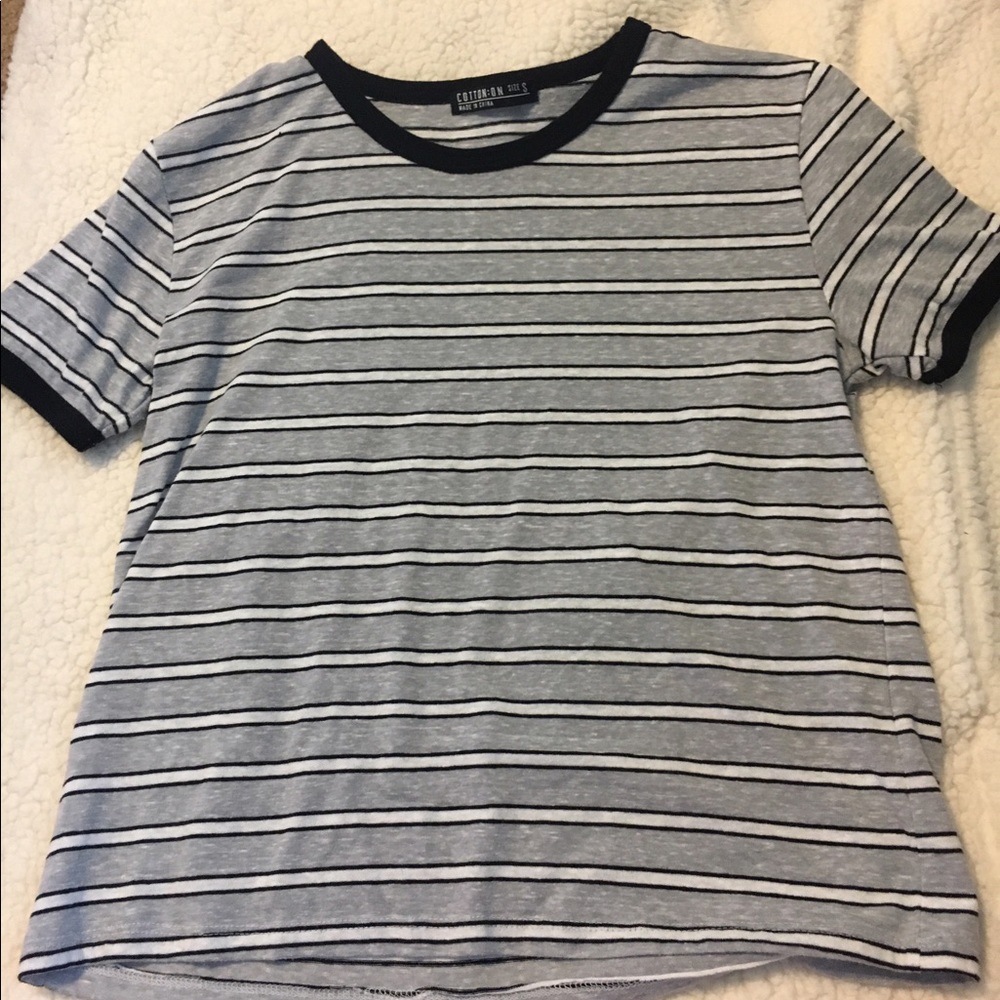 Cotton on striped tee