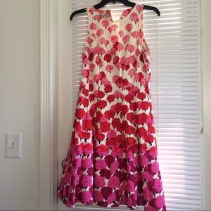 Cute pink and white sun dress.