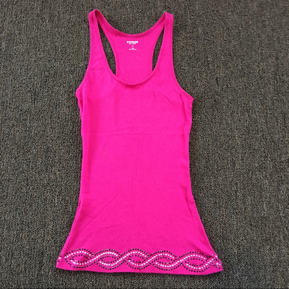 Express Hot Pink Tank Top Size Medium, runs small
