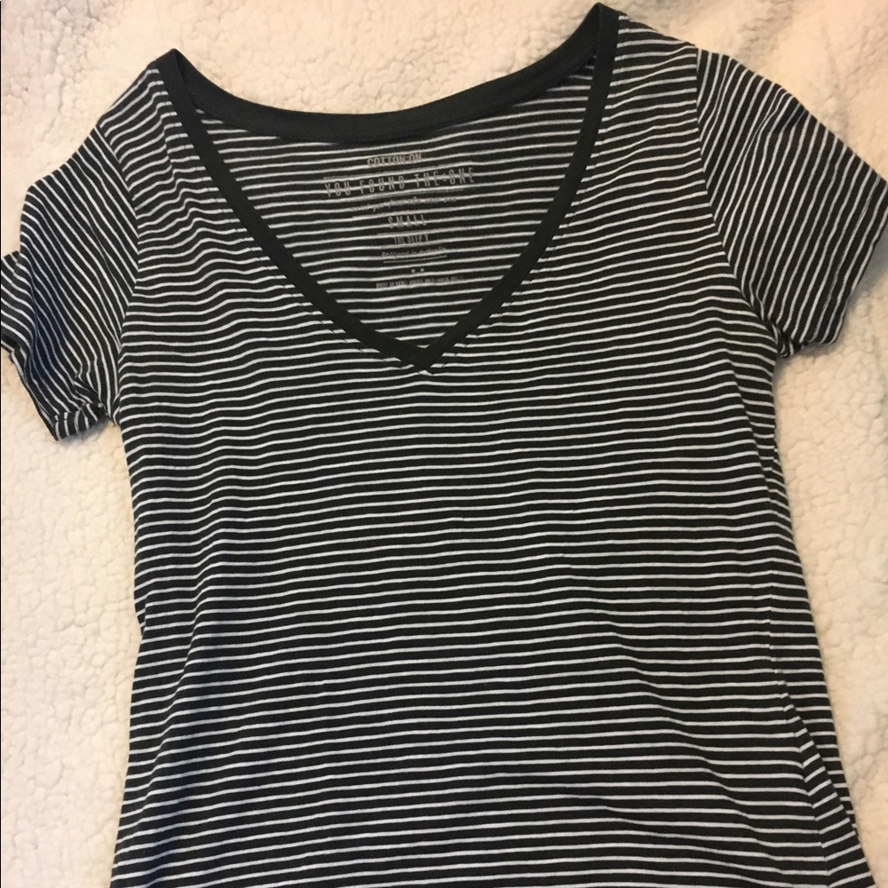 Cotton on striped tee