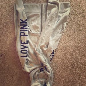 Pink Victoria secret zip up hoodie