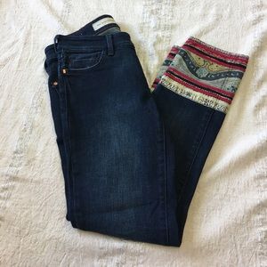 embellished cuff jeans