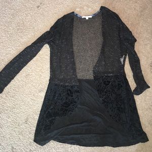 Black cardigan