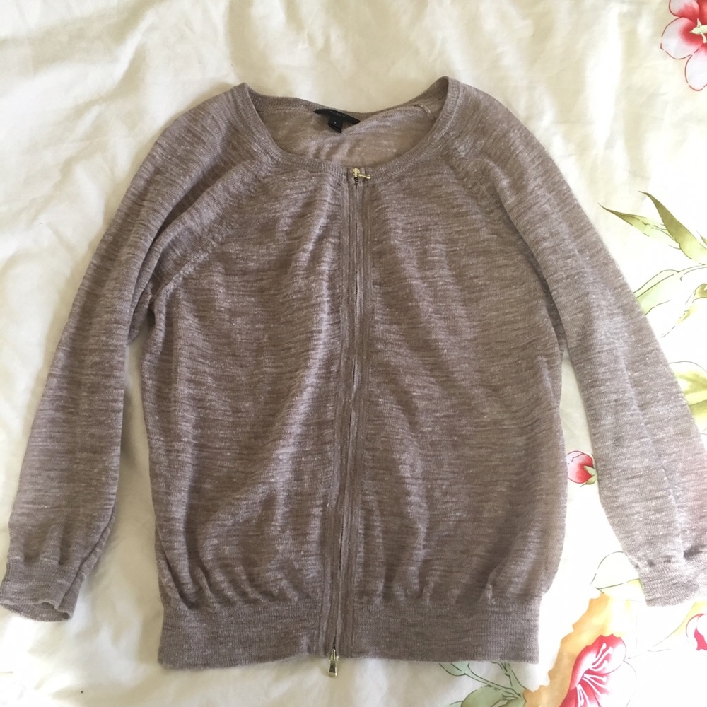 J Crew linen Cardigan Sweater