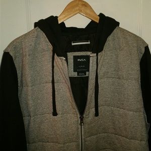 *NWOT* Mens hooded RVCA zip up jacket