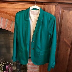 Banana Republic emerald green blazer