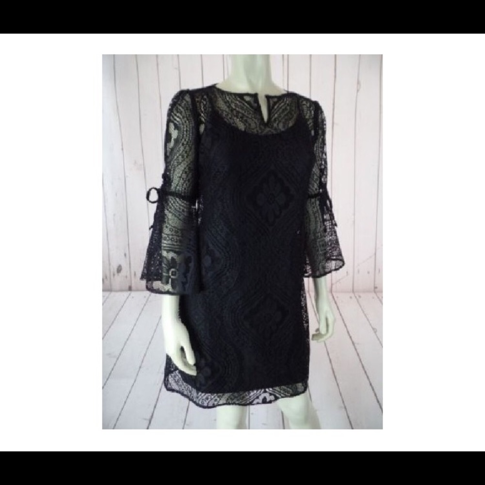 Laundry By Shelli Segal Black Lace Dress