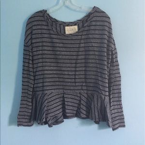 [Free People] long sleeve peplum
