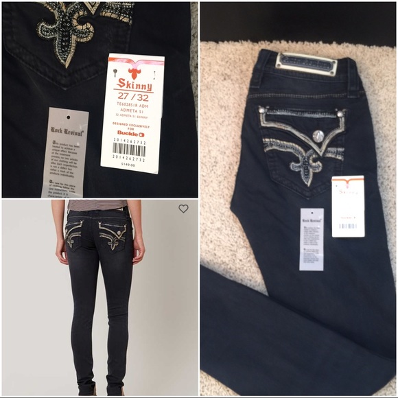 SOLD ON ♏️ FOR LESS Rock Revival Admeta Skinny 27 - Picture 2 of 4