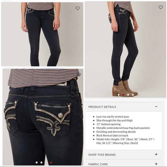 SOLD ON ♏️ FOR LESS Rock Revival Admeta Skinny 27 - Picture 3 of 4
