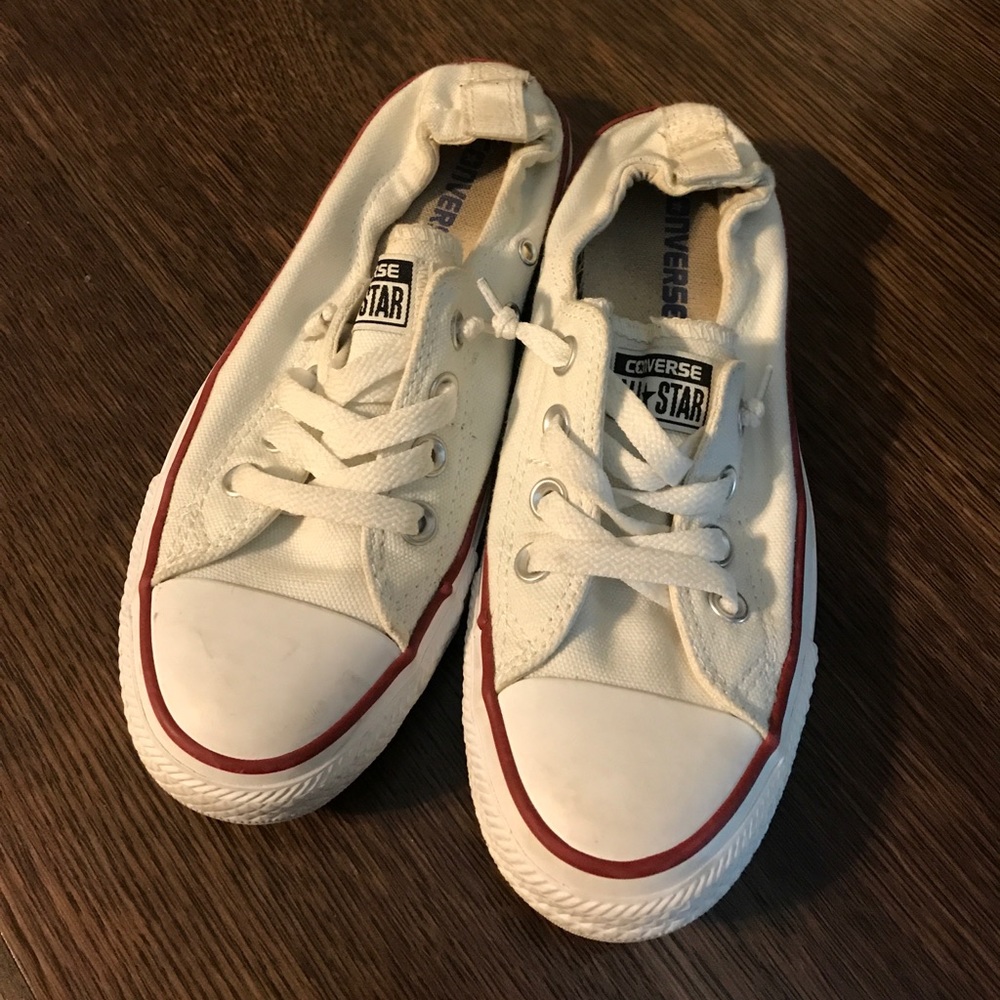 White Converse Shoreline sz 7