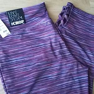 Yoga crop exercise pants